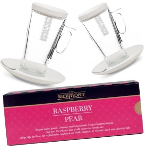 Richmont Raspberry Pear 12x6g  z 2 szklankami Hot 