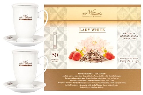 2 kubki Sir Wiliams Royal i 50 herbat Lady White.jpg
