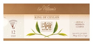 Sir William's Royal King of Ceylon 12x3g - czarna herbata ze Sri Lanki