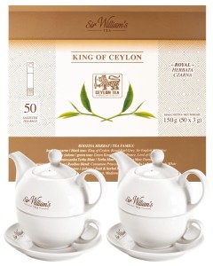 Sir William's Royal King of Ceylon 50x3g i 2 dzbanki Duo 350 ml