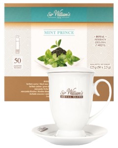 Sir William's Royal Mint Prince 50x2,5g i kubek Royal 400 ml