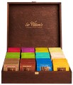 Sir William's Tea skrzynka 180 herbat w upominkowym czerwonym opakowaniu - wspaniałym na prezent na Boże Narodzenie i inne okazje