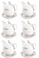 Sir Williams Duo 350 ml - 6 kompletów porcelany do parzenia herbaty w długich saszetkach z linii Royal