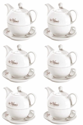 Sir Williams Duo 350 ml - 6 kompletów porcelany do parzenia herbaty w długich saszetkach z linii Royal