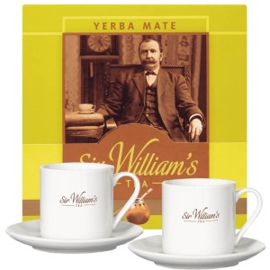 Sir William's Yerba Mate 50x2g i 2 kubki 220 ml ze spodkami
